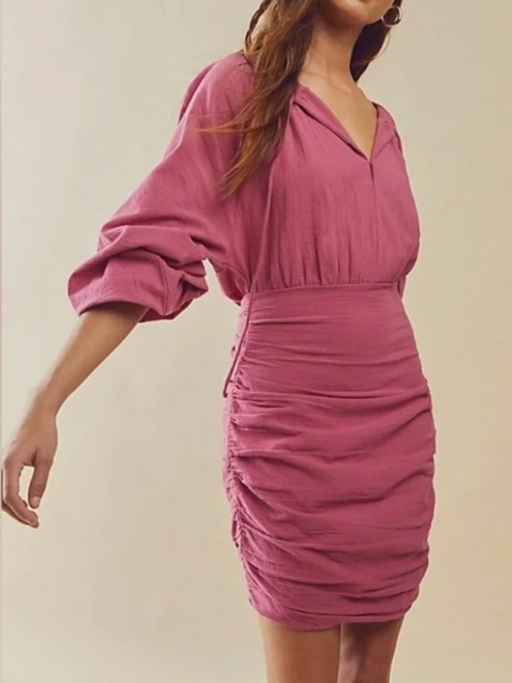 Free People The Only One Mini Dress Pink Rose Size Small